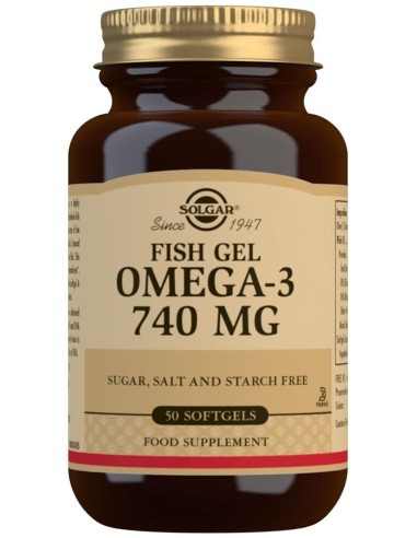 Solgar Fish Gel Omega-3 740Mg 50 Perlas