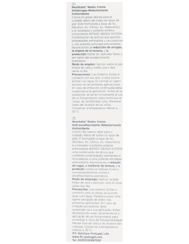Neostrata Basis Redox Crema Antiarrugas Antioxidante Retexturizante, 50 Ml