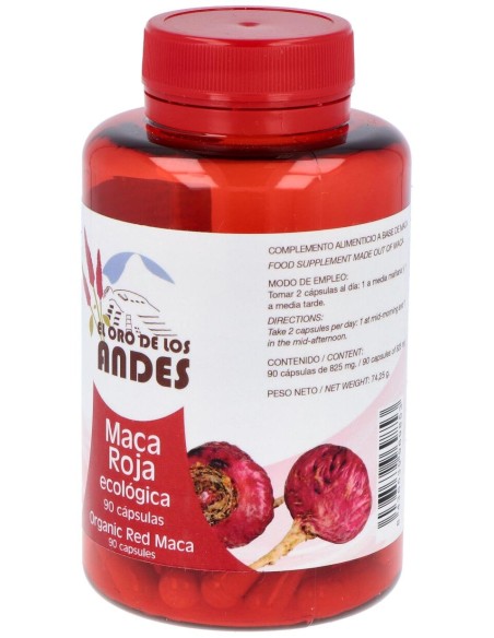 El Oro De Los Andes Maca Roja 700 Mg 90 Cápsulas
