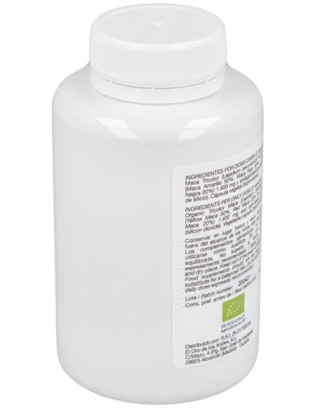 El Oro De Los Andes Maca Tricolor 700 Mg 90 Caps Bio