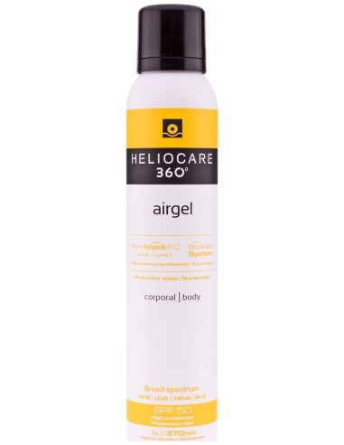 Heliocare 360º Spf 50 Fluido Airgel Corporal, 200 Ml