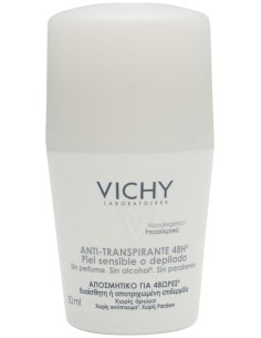 Vichy Desodorante Roll On Piel Sensible, 50 Ml