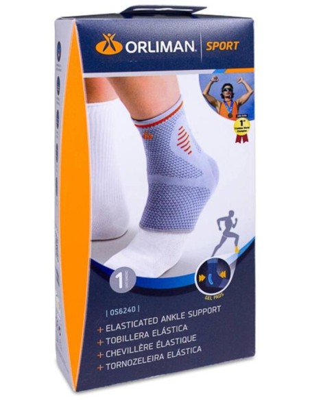 Orliman Tobillera Elastica Con Gel Pads T-2 20-23Cm