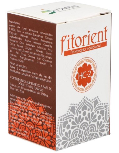 Lumen Fitorient Elimina H.C.-2 Humedad-Calor En Digestivo 60Comp