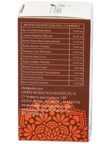 Lumen Fitorient Elimina H.C.-2 Humedad-Calor En Digestivo 60Comp