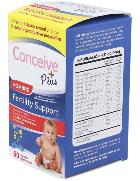 Conceive Plus Apoyo A La Fertilidad Masculina 60Caps