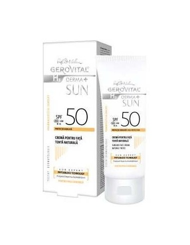 Gerovital Crema Solar Spf50 Tono Natural 50Ml.
