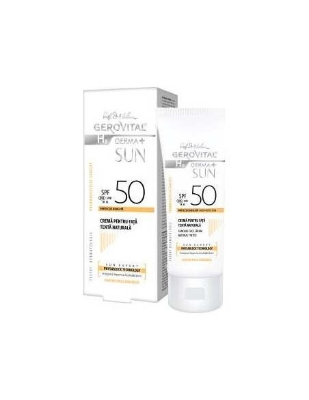 Gerovital Crema Solar Spf50 Tono Natural 50Ml.