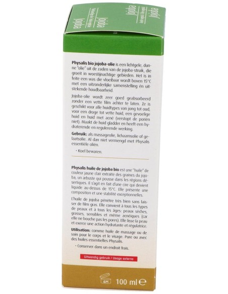 Physalis Aceite Vegetal De Jojoba Bio 100Ml