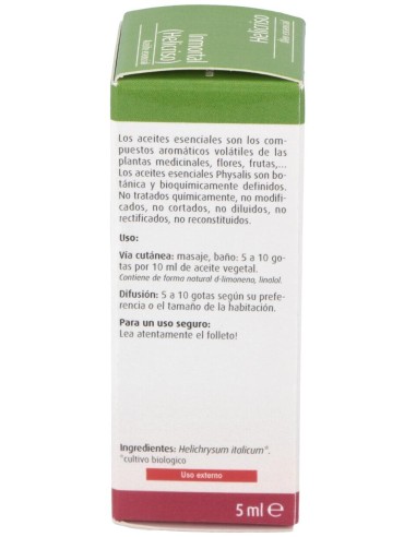 Physalis Inmortal Helicriso Aceite Esencial Bio 5Ml