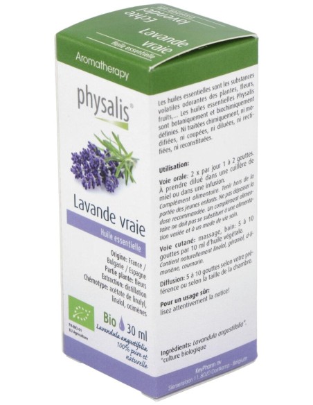 Esencia Lavanda Verdadera 30Ml. Bio