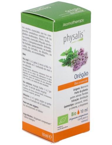 Physalis Aceite Esencial De Orégano Bio 10Ml