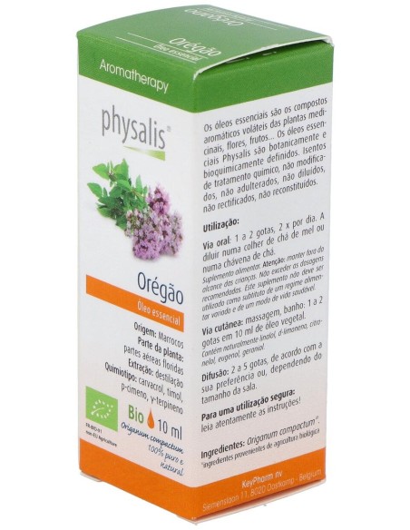 Physalis Aceite Esencial De Orégano Bio 10Ml