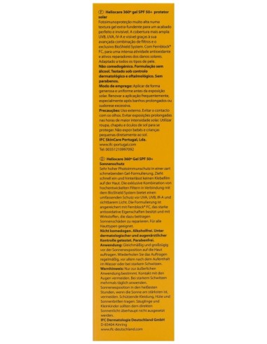 Heliocare 360º Spf 50+ Gel Protector Solar, 50 Ml
