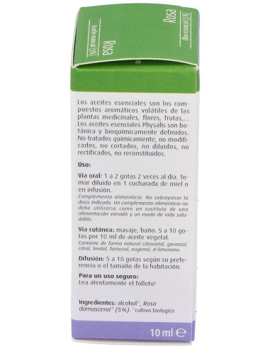 Physalis Aceite Esencial De Rosa Bio 5% 10 Ml