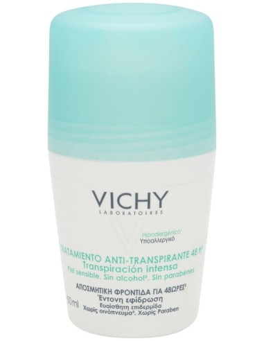 Vichy Tratamiento Antitranspirante Eficacia 48 H Roll-On, 50 Ml