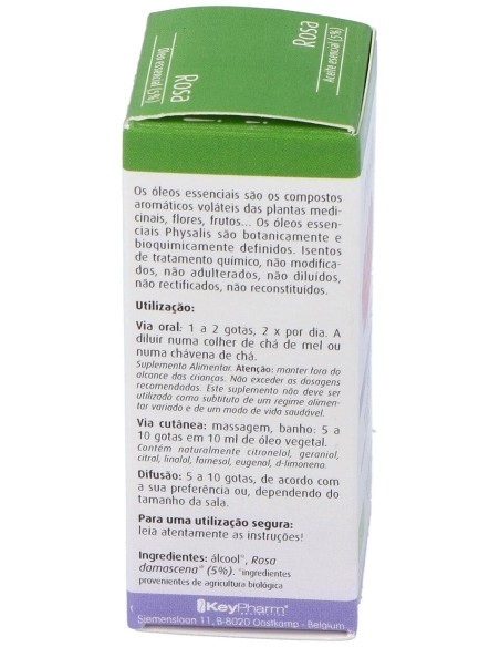 Physalis Aceite Esencial De Rosa Bio 5% 10 Ml
