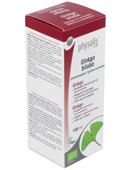 Physalis Ginkgo Biloba Extracto Hidroalcoholico Bio 100Ml