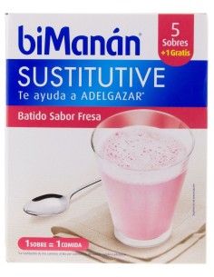 Bimanán® Beslim Batidos Sabor Fresa 6Uds