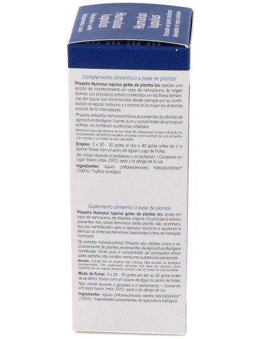 Physalis Lúpulo Extracto Hidroalcohólico Bio 100Ml