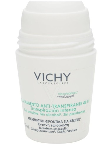 Vichy Tratamiento Antitranspirante Eficacia 48 H Roll-On, 50 Ml