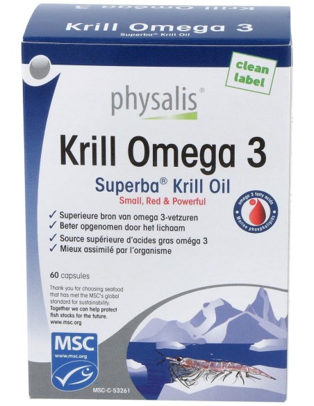 Physalis Krill Omega 3 60Caps