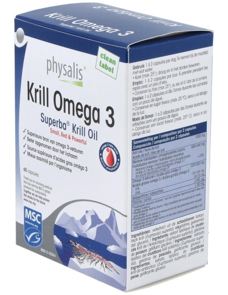 Physalis Krill Omega 3 60Caps