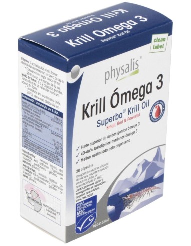 Physalis Krill Omega 3 30Caps