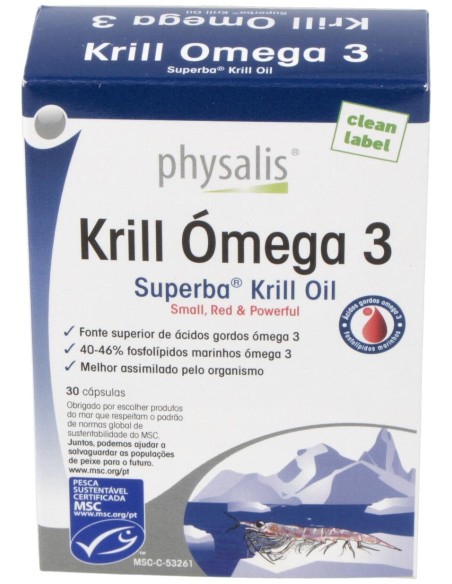 Physalis Krill Omega 3 30Caps