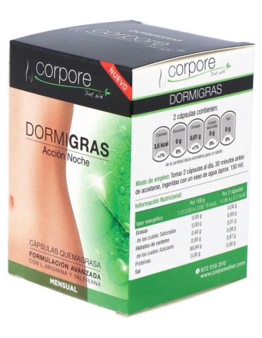 Corpore Diet Dormigras 60 Cáps