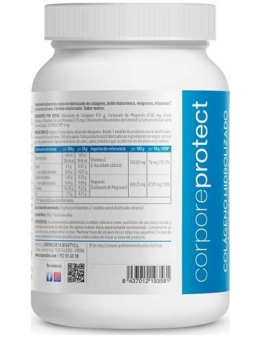 Corpore Protect Colageno Hidrolizado Neutro 300Gr.