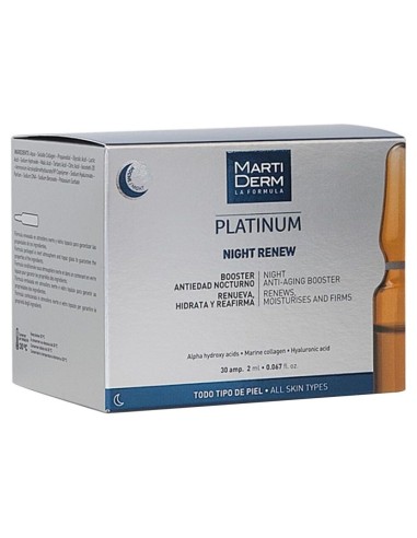 Martiderm Platinum Night Renew, 30 Ampollas