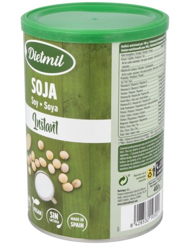 Diemil Leche De Soja En Polvo Instantaneo 400Gr