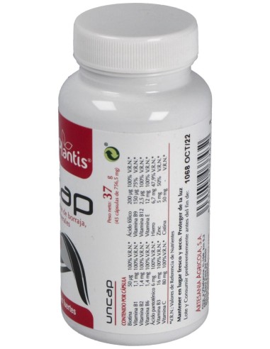 Plantis Uncap Cabello Uñas 45Caps