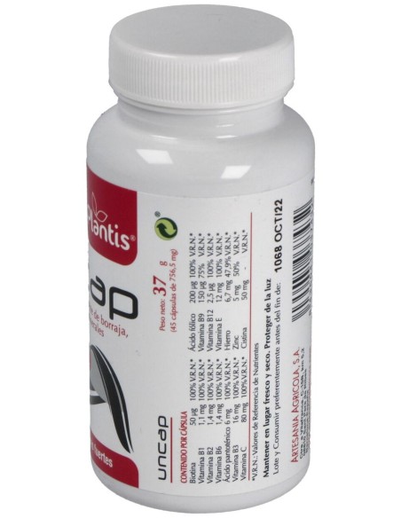 Plantis Uncap Cabello Uñas 45Caps