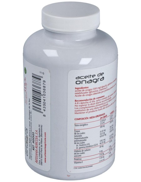 Plantis Aceite De Onagra 450Caps