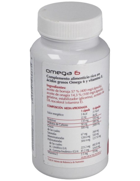 Omega 6 Onagra+Borraja 100 Perlas