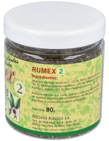 Artesania Agricola Rumex 2 Digestivo 80G