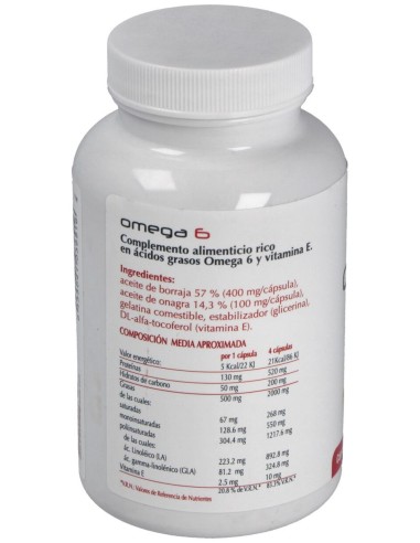 Omega 6 Onagra+Borraja 220 Perlas