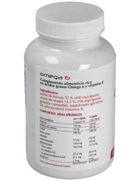 Omega 6 Onagra+Borraja 220 Perlas