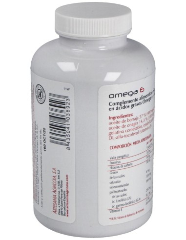 Omega 6 Onagra+Borraja 410 Perlas