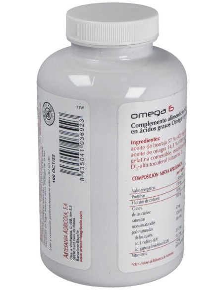 Omega 6 Onagra+Borraja 410 Perlas