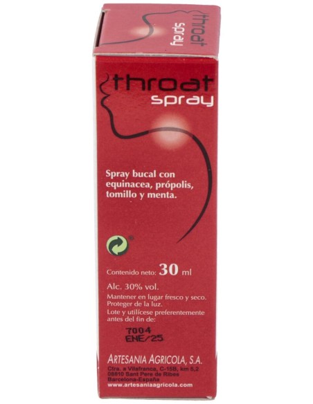 Artesania Agricola Throat Spray Propolis 30Ml