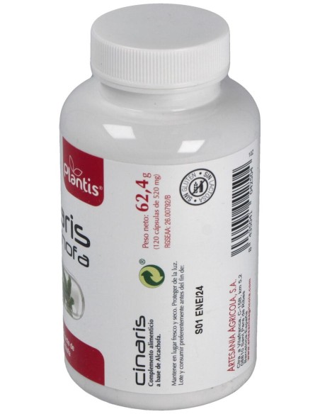 Plantis Cinaris Alcachofa Vegetales 120Caps