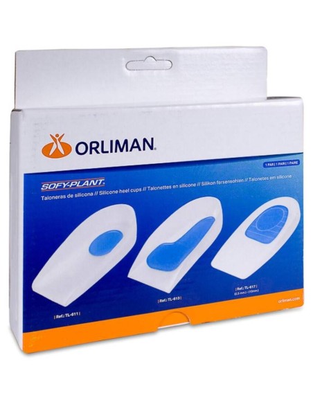 Orliman Talonera Silicona Espolón Descarga Lateral Tl-612 Talla 1, 1 Unidad