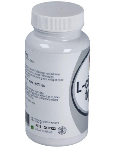 L-Cisteina 60 Cápsulas 500Mg Por Cápsula