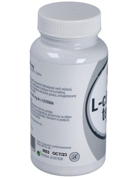 L-Cisteina 60 Cápsulas 500Mg Por Cápsula