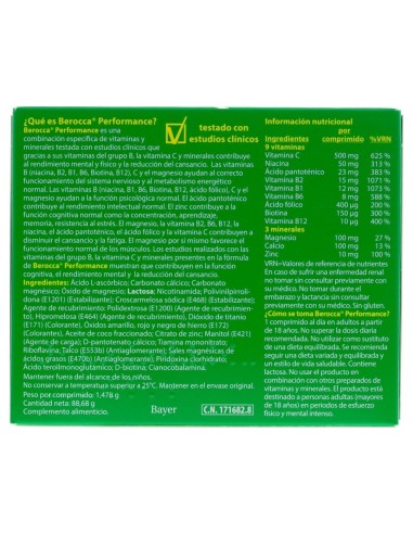 Berocca Performance, 60 Comprimidos