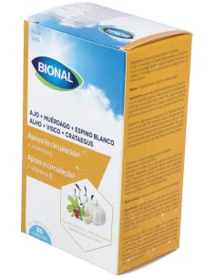 Bional Ajo+Muérdago+Espino Blanco+Vitamina E 80 Cápsulas 2