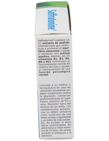 Saffratonine (Azafran Y Otros) 30Cap.